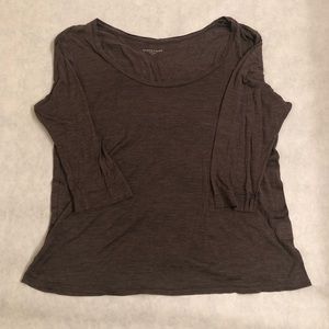 Eileen Fisher 3/4 Sleeve Tee Shirt 70% Silk 30%